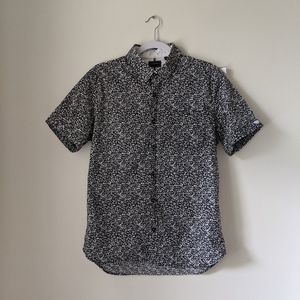 Men's Black Floral Shirt